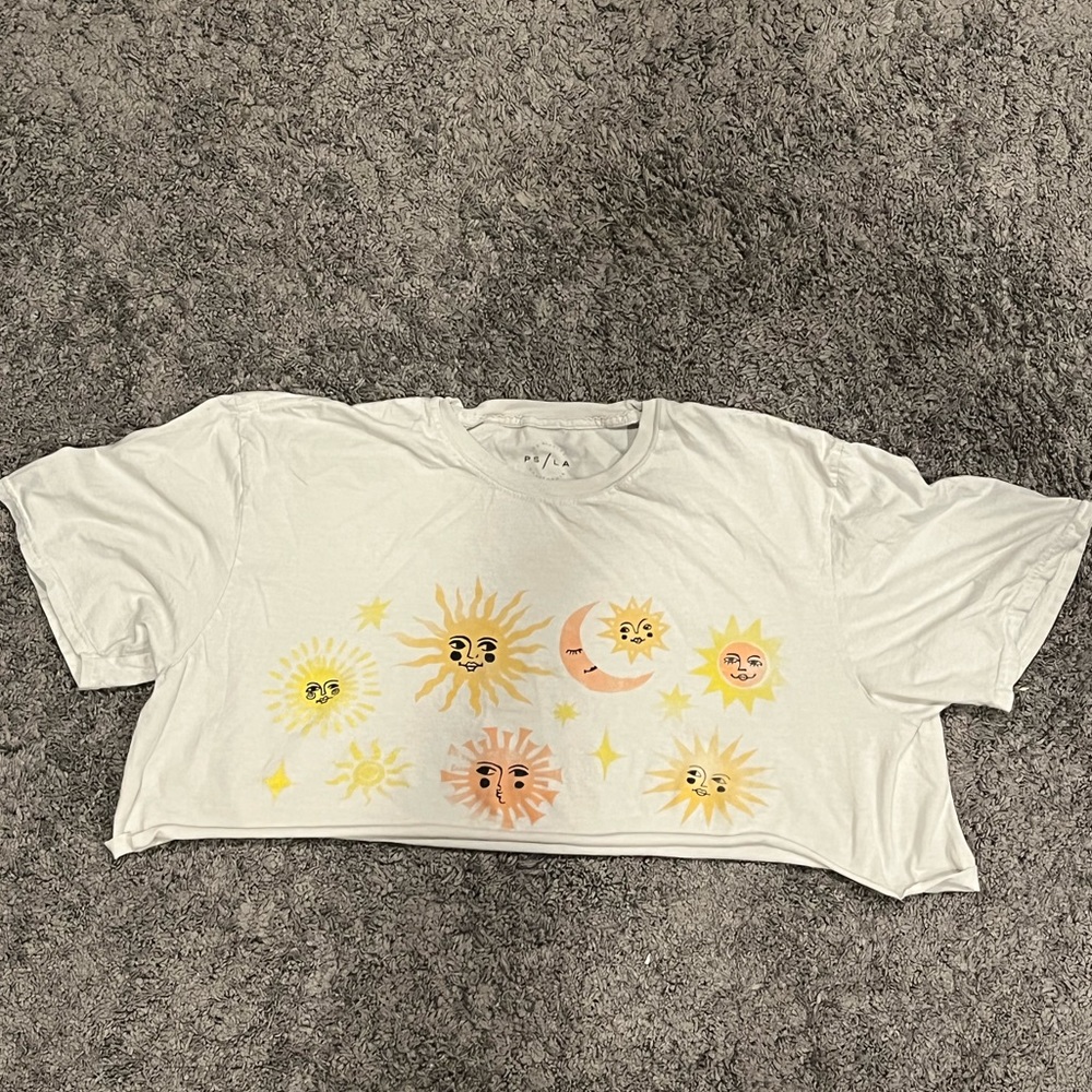 PacSun sun and moon cut off crop top